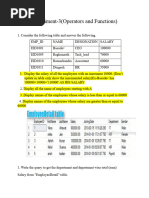 Fourth Sem Dbms Lab Manual 4th Sem | PDF | Sql | Databases