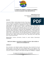 Poéticas de Cristiane Sobral E Márcia Kambeba: Vivências Do Sagrado Como Resistência