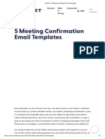 b = e = s = t = Cabinet _ 5 Meeting Confirmation Email Templates