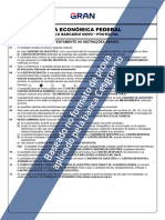 Cef Caixa Economica Federal 3 Simulado Tecnico Bancario Novo Pos Edital 2403253879m Folha de Respostas