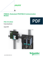 Foxboro DCS: FBM222, Redundant PROFIBUS Communication