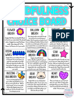 Mindfulness Choice Board