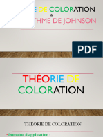Théorie de Coloration Et Algorithme de Johnson