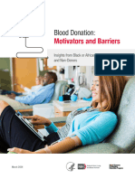 Blood Donation Motivators and Barriers