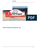 Trocos e Horarios Rally de Portugal 2024