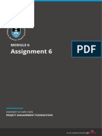 UCT PM Module 6 - Assignment
