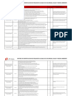 Matriz de Identificacion de Requisitos Legales de Seguridad, Salud y Medio Ambiente