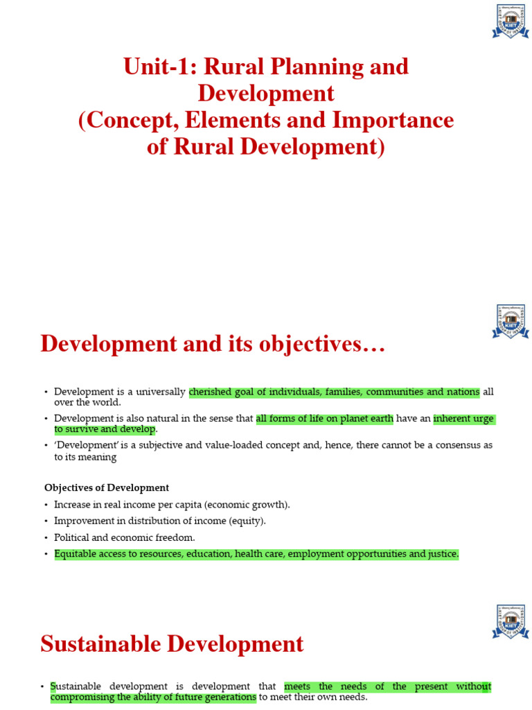 Unit 1 | PDF | Agriculture | Sustainability