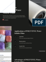POLYVINYL Water Soluble Films