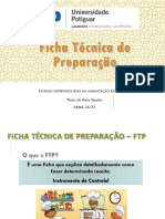 Aula - Ficha Técnica de Preparação