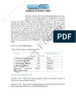 Analysis of JMET 2002