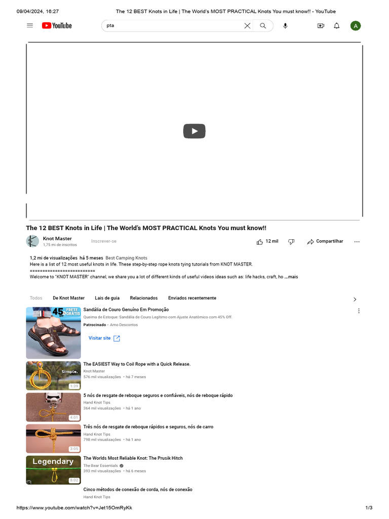 The 12 BEST Knots in Life - The World's MOST PRACTICAL Knots You Must ...