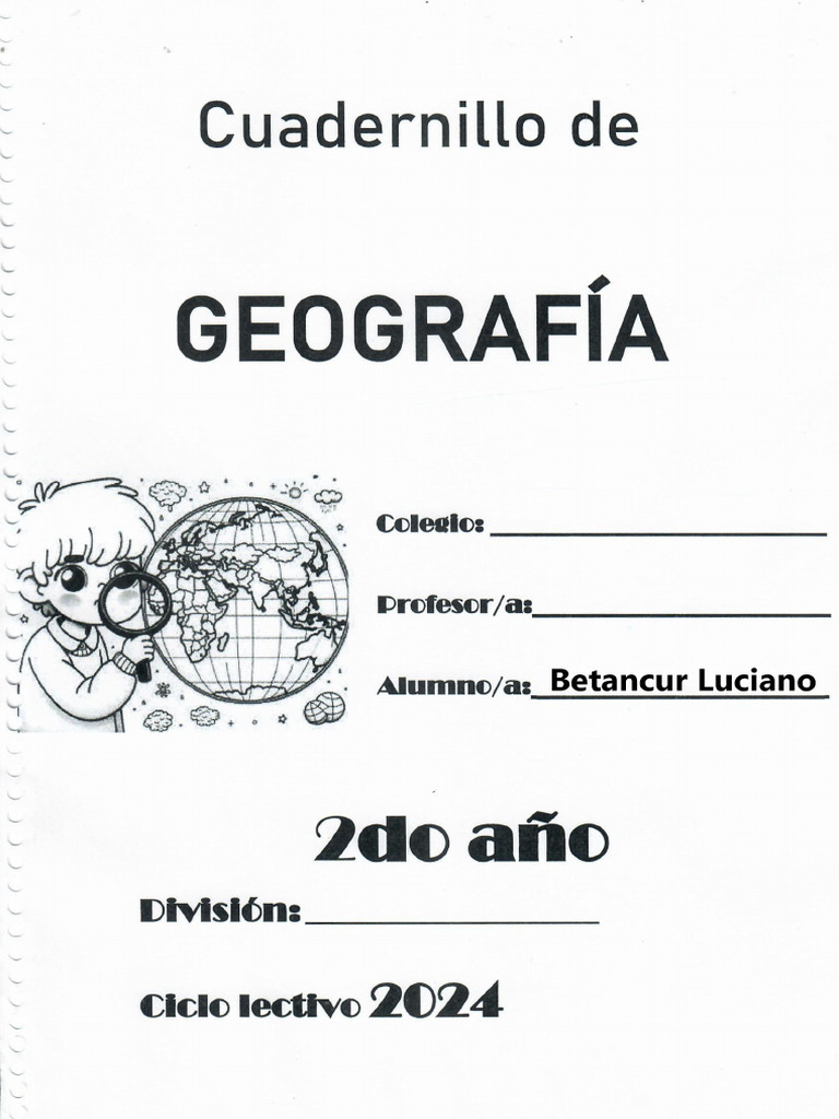 Cuadernillo Geografia Luciano | PDF