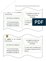 Características Del Cuento para Pegar en El Cuaderno.