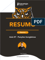 Resumo - Funções Inorgânicas - Aula 07