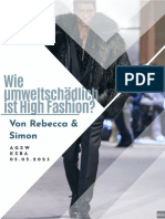 Wissenschaftliche Arbeit High Fashion