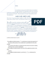 Coefficient of Correlation