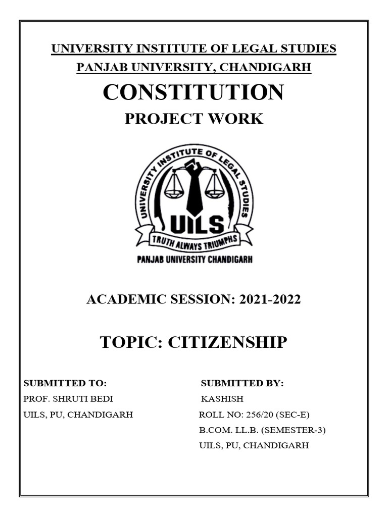 Understanding Indian Citizenship Laws | PDF | Naturalization | Cultural ...