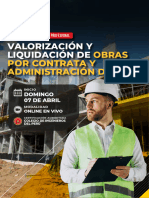 Valorización y Liquidicación de Obras Públicas - 07 de Abril