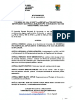 Acuerdo 002 Por Medio Dcel Cual Se Adopta La Estampilla Pro Hospital Del Departamento de Antioquia en El Municipio