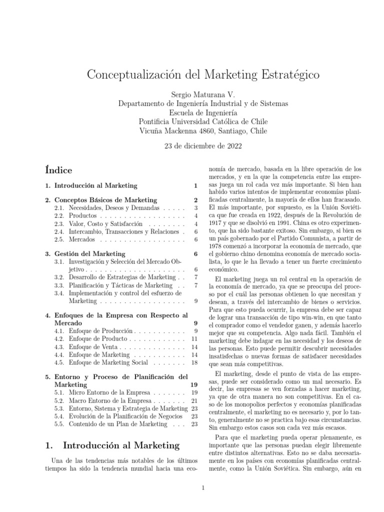 Conceptos Clave del Marketing Estratégico | PDF | Marketing | Producto ...