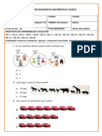 Evaluación diagnóstica matemática 1°