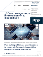 Proteger Toda La Información en Tu Dispositivo