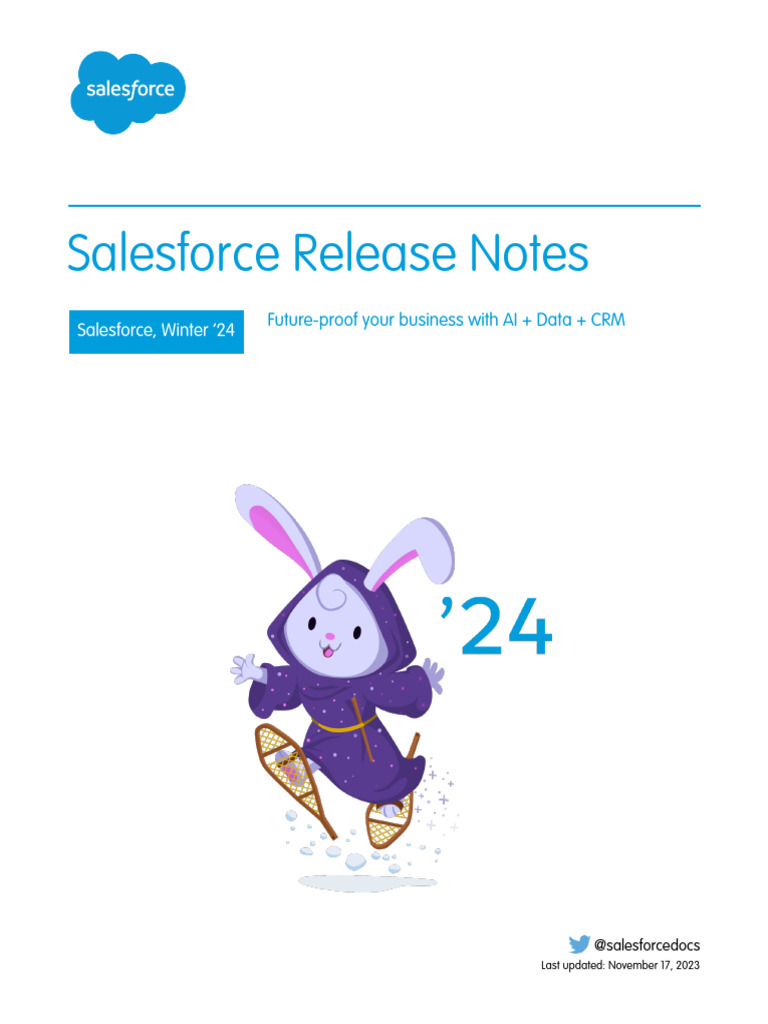 Salesforce Winter24 Release Notes | PDF | Cloud Computing | Metadata