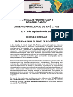 II Circular - IV Jornadas Dyd - Prórroga Envío de Resúmenes-2