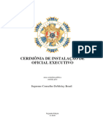 Cerimônia de Instalação de Oficial Executivo: Supremo Conselho Demolay Brasil