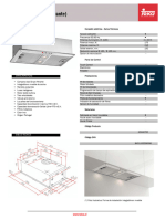 Ficha Campana TEKA GHF 55 INOX, INTEGRABLE