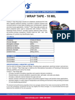 Pipe Wrap Tape - 10 Mil: - Product Information & Specifications