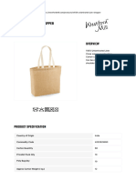 Unlaminated Jute Shopper