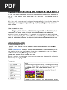 Seed Track Guide