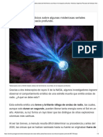 Telescopios de La NASA Hallan Pistas de Fenómenos Ocurridos en El Espacio Profundo - Noticias - Agencia Peruana de Noticias Andina