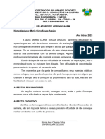 Relatório Diagnóstico - Aluna Maria Clara Imprimir