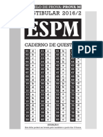 Gabarito ESPM-SP 2016.2 - M