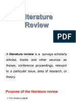 1- first lecture Literature Review