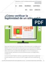 Verificar La Legitimidad de Un Sitio Web