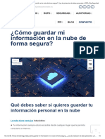 i información en la nube de forma segura_