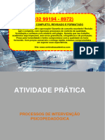 Resolução - (032 99194 - 8972) - Atividade Prática - Processos de Intervenção Psicopedagógica