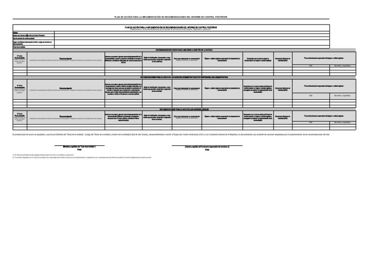Anexo PLAN DE ACCIÓN DE SERVICIO DE CONTROL POSTERIOR | Descargar ...