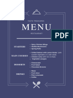 Menu and Dialogue