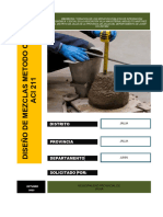 Informe de Diseño de Mezcla - Parque Jauja