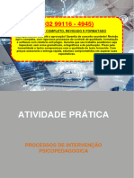 Resolução - (032 99116 - 4945) - Atividade Prática - Processos de Intervenção Psicopedagógica