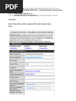 (ACTION REQUIRED) FORM 206 - Oswaldo Bendezu Hiamantuma (193089151)