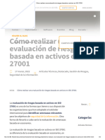 Evaluación de Riesgos Basada en Activos en ISO 27001