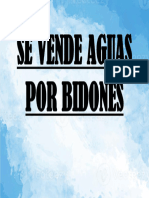 Se Vende Aguas Por Bidones