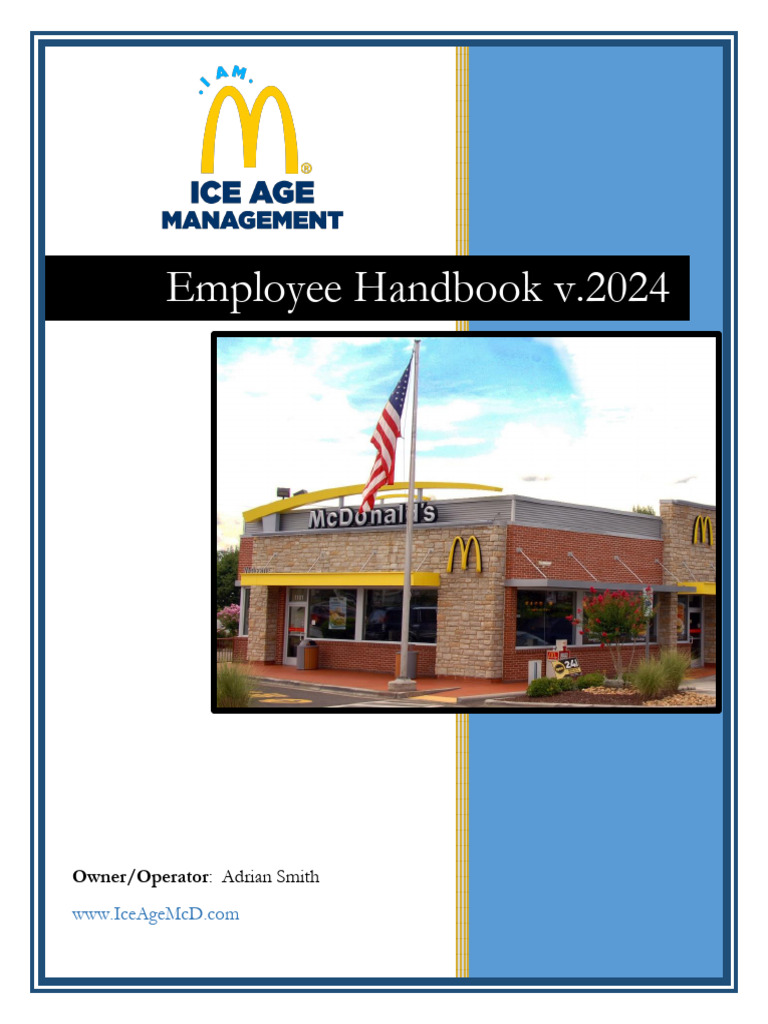 Ice Age Employee Handbook v2024 | PDF | Americans With Disabilities Act ...