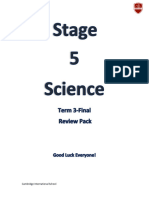 Stage 5 Science Review Pack Term 3 Final